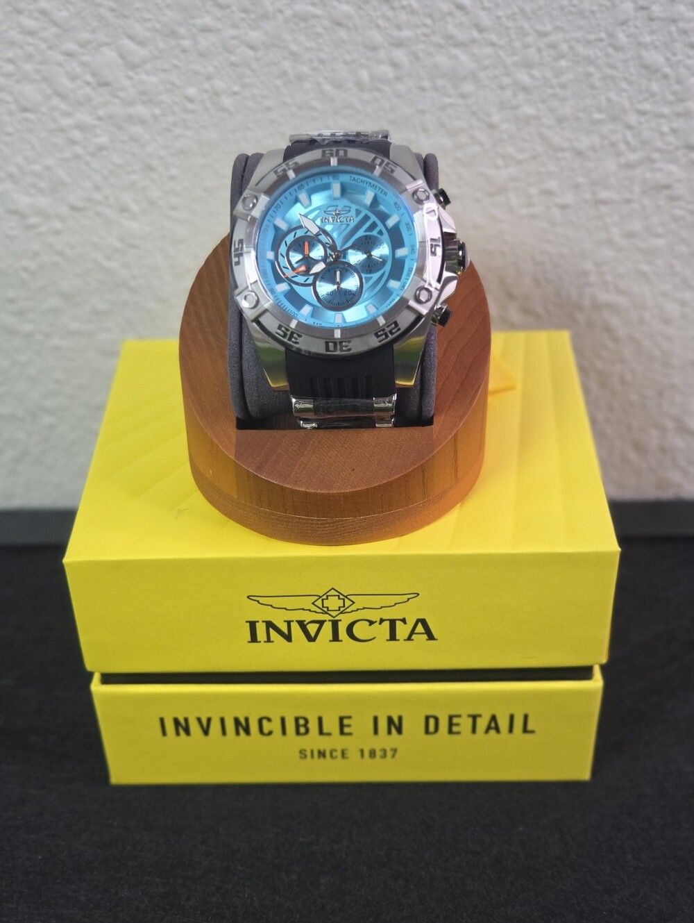 Invicta Speedway Impulse Men’s 52mm Blue Dial Black Steel Quartz Watch 51010